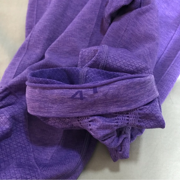 Lululemon In the Flow Crop II Heathered Iris Flower Purple Leggings - Picture 5 of 7